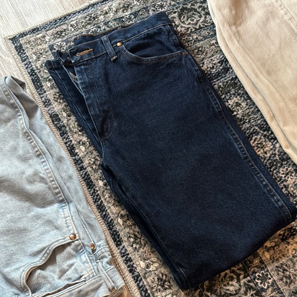 Men's wranglers slimfit bootcut Blue Jeans - Picture 1 of 4